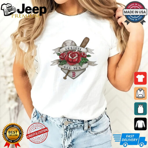 Boston Red Sox Tattoo Rose 2024 Shirt