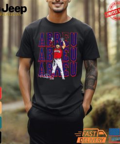 Boston Red Sox Wilyer Abreu Signature Repeat Cartoon Shirt