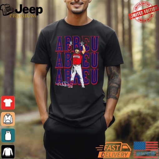 Boston Red Sox Wilyer Abreu Signature Repeat Cartoon Shirt