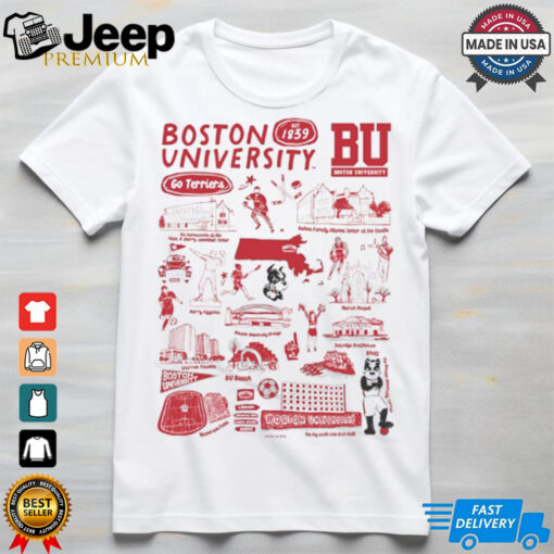 Boston University Vive La Fete Impressions Artwork shirt
