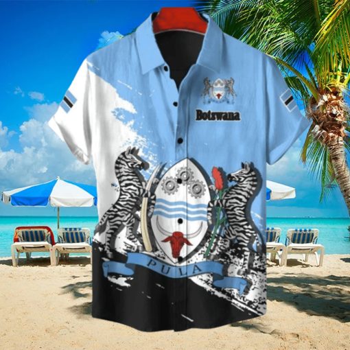 Botswana Coat Of Arms Hawaiian Shirt