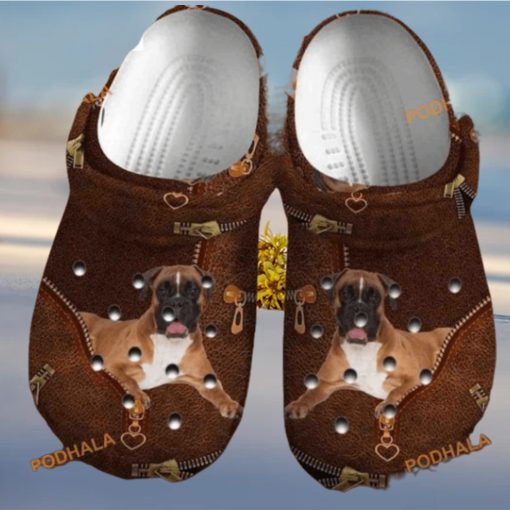 Boxer Dog Leatherboxer Clog Boxer Lover Puppy Crocs Gift