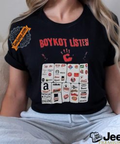 Boykot listesi logo shirt