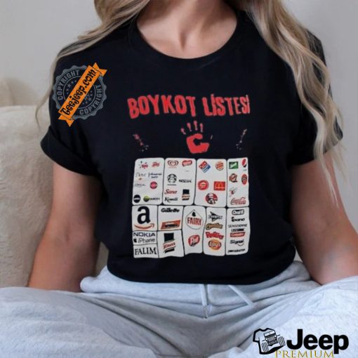 Boykot listesi logo shirt