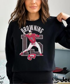 Brady Browning WKU softball cartoon shirt