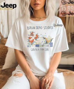 Brain Dead Studios X Godzilla Fan Club T shirts