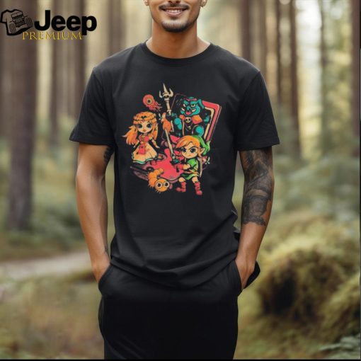 Brave Game Zelda Black Shirt