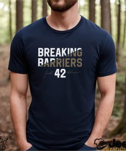 Breaking Barriers 42 Women's V Neck T Shirt