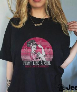 Breast Cancer Fight Like A Girl Cancer Survivor Awareness shirt