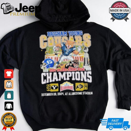 Brigham Young Cougars Mascot 2024 Valero Alamo Bowl Champions Shirt