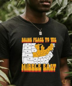 Bring Peace To The Middle East Usa Map T shirt