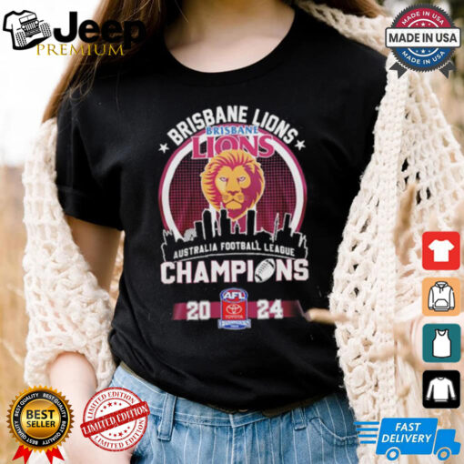 Brisbane Lions AFL Champions 2024 Skyline Shirt