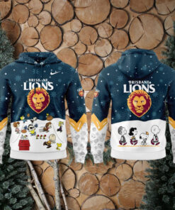 Brisbane Lions Peanuts & Snoopy Speciality Edition For Fans Hoodie Cap