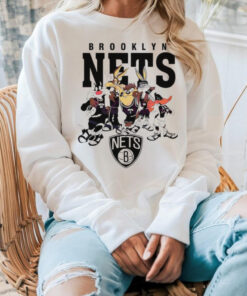 Brooklyn Nets Looney Tunes characters NBA basketball shirt