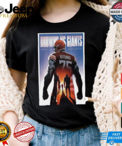 Browns vs. Giants Game Day 2024 Poster Shirt