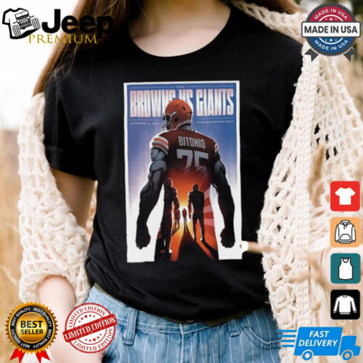 Browns vs. Giants Game Day 2024 Poster Shirt