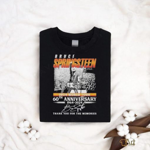 Bruce Springsteen 2024 World Tour 60th Anniversary 1964 2024 Thank You For The Memories T Shirt