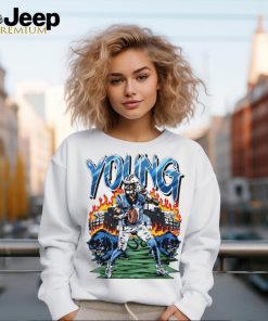 Bryce Young Carolina Panthers Young stadium graphic t shirt