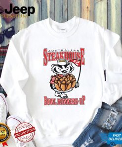 Bucky Badger Wisconsin Badgers football Australian Steakhouse Bowl Runners Up shirt