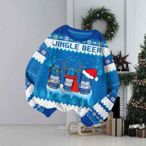 Bud Light Jingle Beer Ice Snow Ugly Sweater