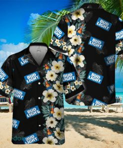 Bud Light Tropical Floral Hawaiian Shirt