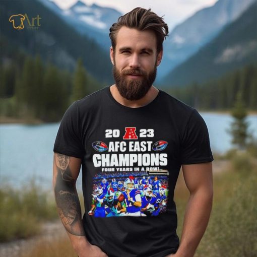 Buffalo Bills 2023 AFC East champions four years in a row shirt