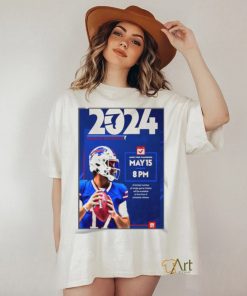 Buffalo Bills 2024 Season Schedule Poster Shirt