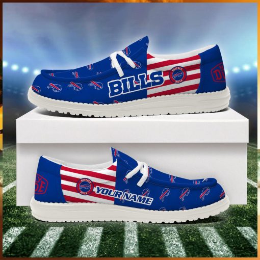 Buffalo Bills 2024 Version Personalized Hey Dude Shoes