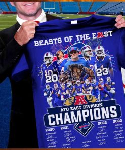 Buffalo Bills Beasts Of The East 2023 AFC East Division Champions Signatures Shirt