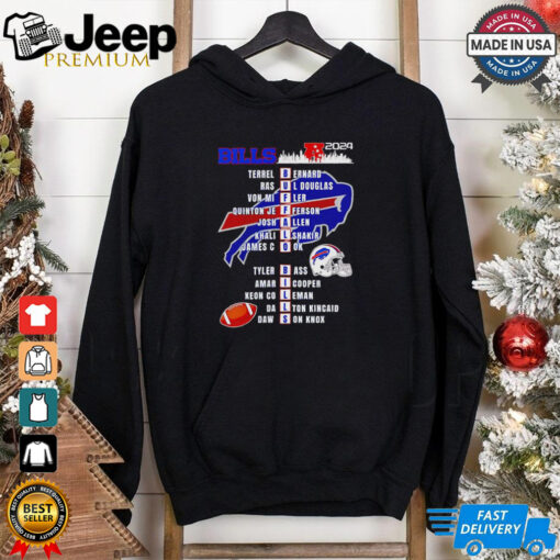 Buffalo Bills Bernard Ul Douglas Fler Jefferson Allen Shakir Cook Bass Cooper Coleman 2024 shirt