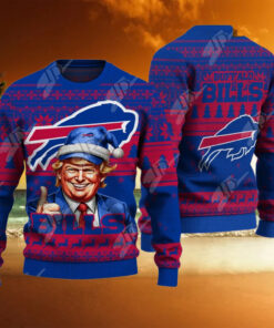 Buffalo Bills Christmas Donald Trump Knitted Sweater