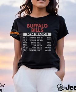 Buffalo Bills Complete Schedule 2024 Shirt