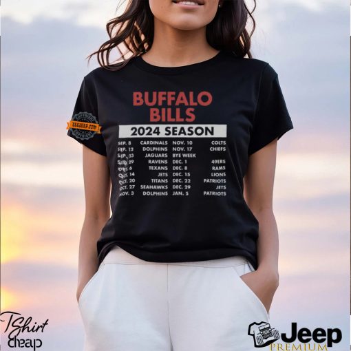 Buffalo Bills Complete Schedule 2024 Shirt