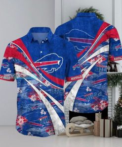 Buffalo Bills Flower Waves Hawaiian Shirt