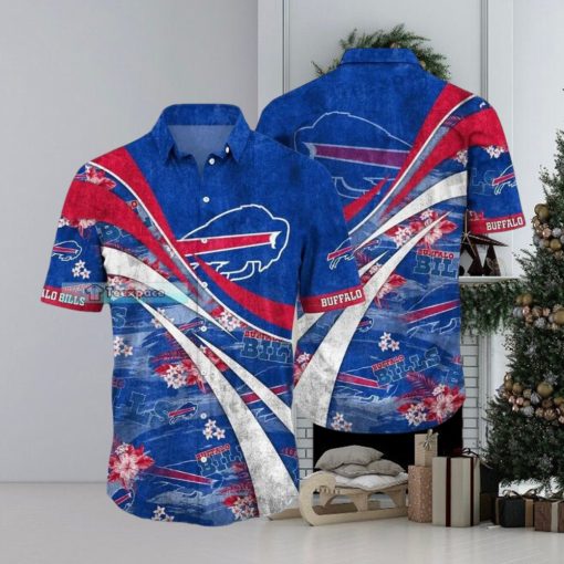 Buffalo Bills Flower Waves Hawaiian Shirt