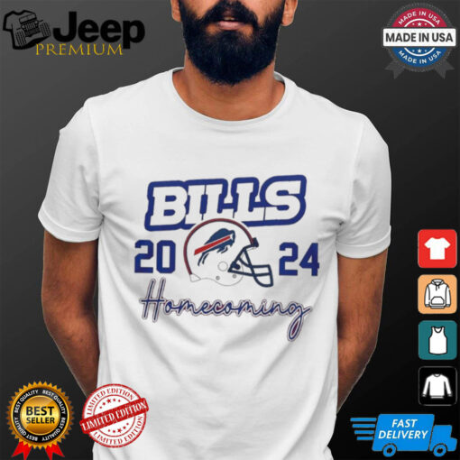 Buffalo Bills Football homecoming 2024 helmet shirt