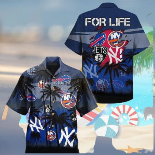 Buffalo Bills Hawaiian Shirt New York Yankees Summer Beach Gift