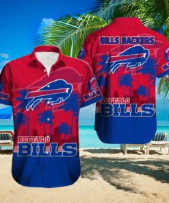 Buffalo Bills Hawaiian Tracksuit Button Down Shirt Drawstring Beach Shorts Gifts