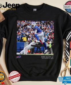 Buffalo Bills Josh Allen Black NFL Flash Features Week 1 T Shirt