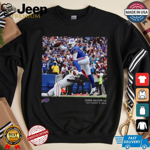 Buffalo Bills Josh Allen Black NFL Flash Features Week 1 T Shirt