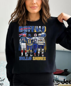 Buffalo Bills Josh Allen Jim Kelly Buffalo Sabres Gilbert Perreault Tage Thompson T Shirt