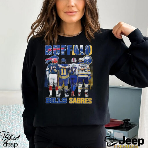 Buffalo Bills Josh Allen Jim Kelly Buffalo Sabres Gilbert Perreault Tage Thompson T Shirt