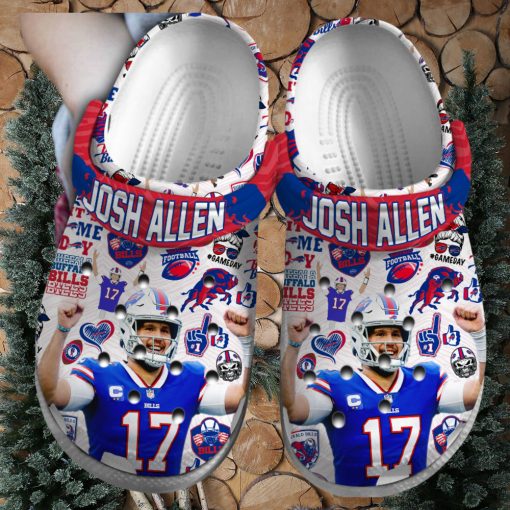 Buffalo Bills Josh Allen NFL Sport Crocs Crocband Clogs Shoes Comfortable For Men Women and Kids – Footwearelite Exclusive