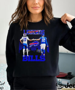 Buffalo Bills Legends Josh Allen And Jim Kelly Signatures Shirt