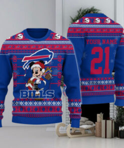 Buffalo Bills Mickey Mouse Santa Ugly Christmas Sweater