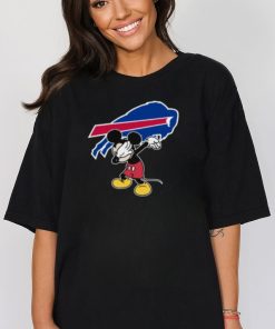 Buffalo Bills NFL Football Dabbing Mickey Disney Sports V Neck T Shirt