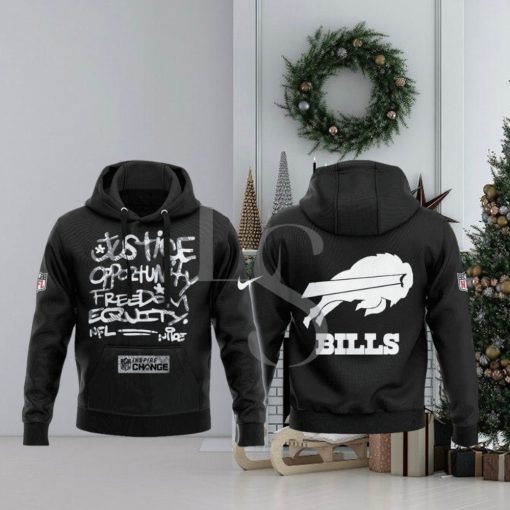 Buffalo Bills NFL Justice Opportunity Equity Freedom Hoodie 3D