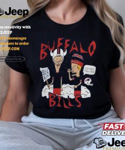 Buffalo Bills NFL x Homage x Beavis and Butt Head Unisex Tri Blend T Shirt