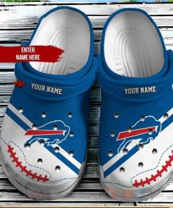 Buffalo Bills Nfl Custom Name Crocs Clog Shoes Gift