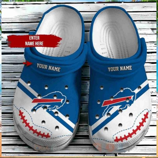 Buffalo Bills Nfl Custom Name Crocs Clog Shoes Gift